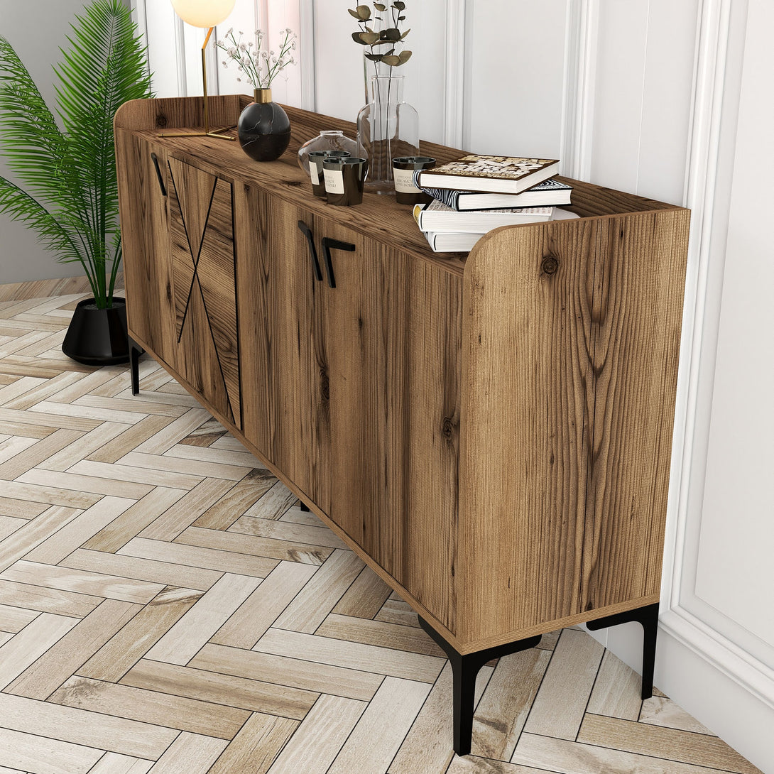 Konzolasztal Venedik - Walnut-Vashome.sk