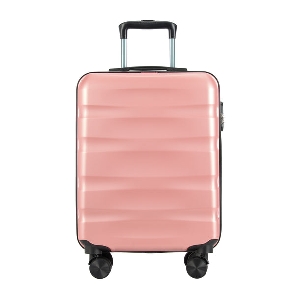 Kufor BONTOUR "WAVE" na 4 kolieskach, 55x39x20cm, rose gold-Vashome.sk