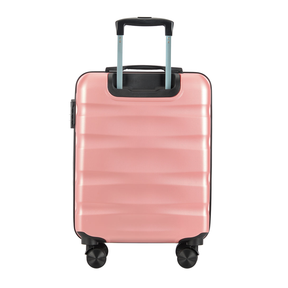 Kufor BONTOUR "WAVE" na 4 kolieskach, 55x39x20cm, rose gold-Vashome.sk