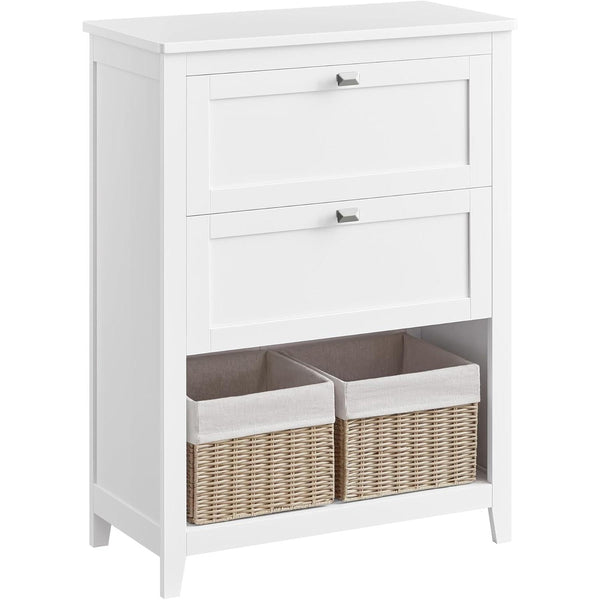 Fürdőszobai szekrény 2 fiókkal 30 × 60 × 80 cm, fehér-Vashome.sk