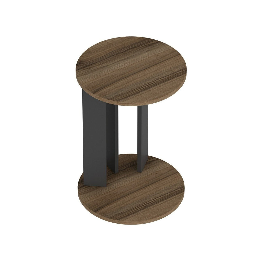 Kis asztal Ema - Walnut, Anthracite-Vashome.sk
