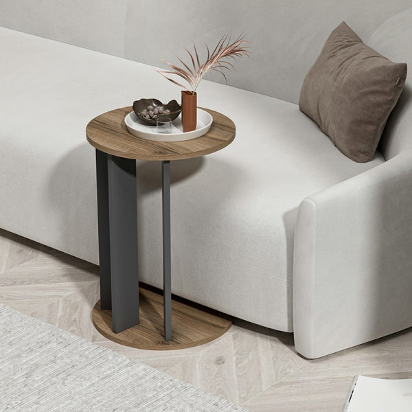 Kis asztal Ema - Walnut, Anthracite-Vashome.sk