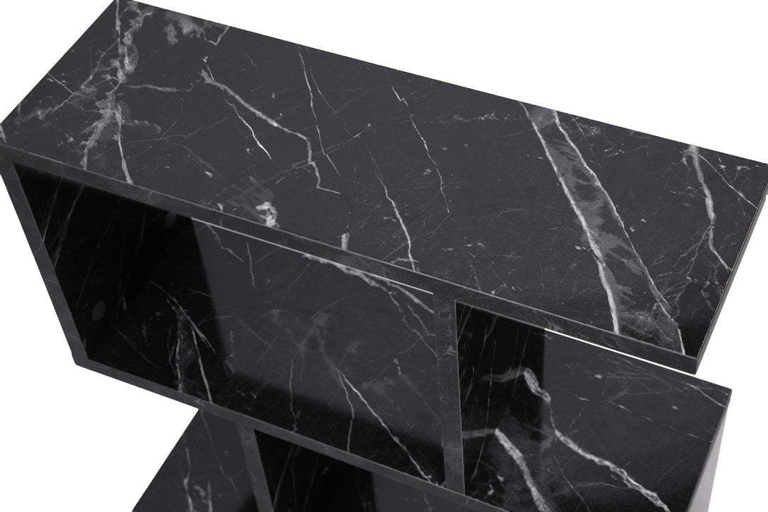 Kis asztal Life - Black, Marble-Vashome.sk