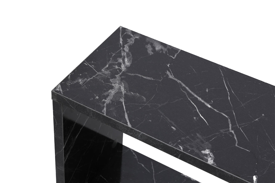 Kis asztal Life - Black, Marble-Vashome.sk