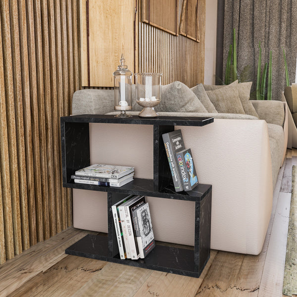 Kis asztal Life - Black, Marble-Vashome.sk