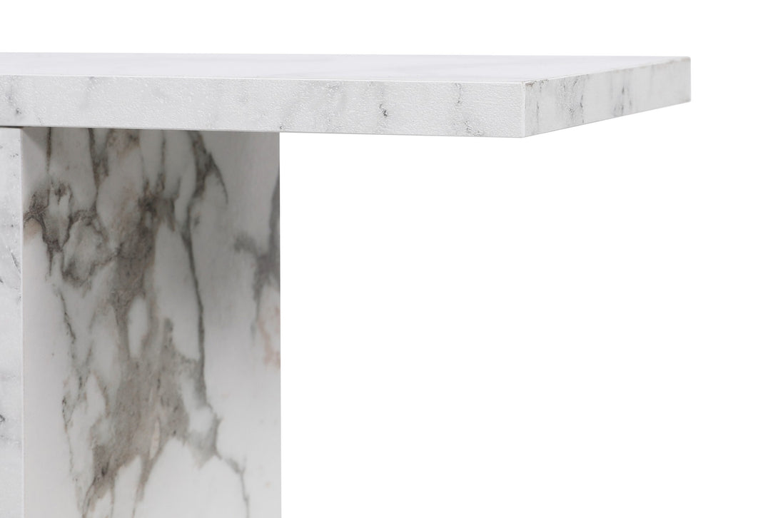Kis asztal Life - White, Marble-Vashome.sk