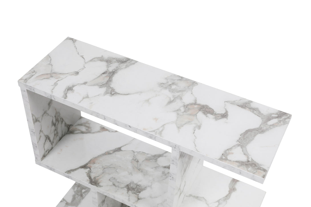 Kis asztal Life - White, Marble-Vashome.sk