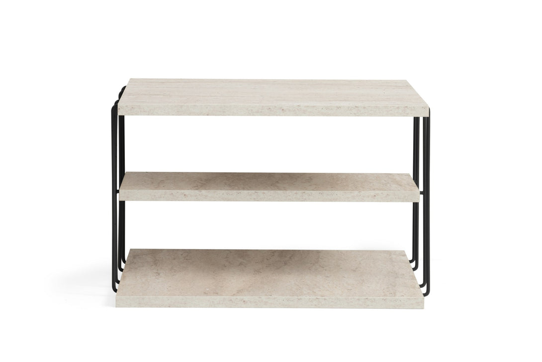 Kis asztal Lifon - Black, Travertine-Vashome.sk