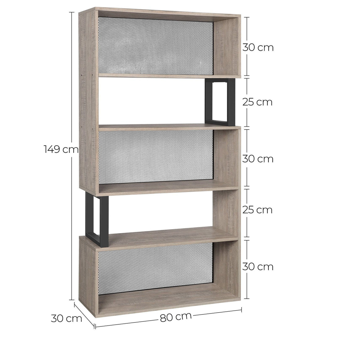 Samostatne stojaca polica na knihy 80 x 149 x 30 cm-Vashome.sk