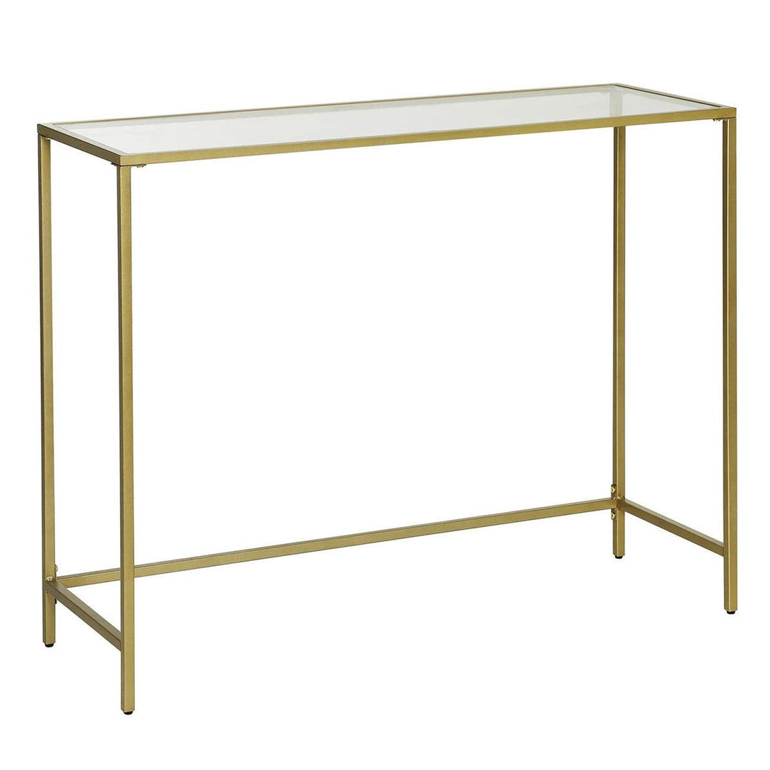Moderný konzolový stolík 100 x 35 x 80 cm, zlatý-Vashome.sk