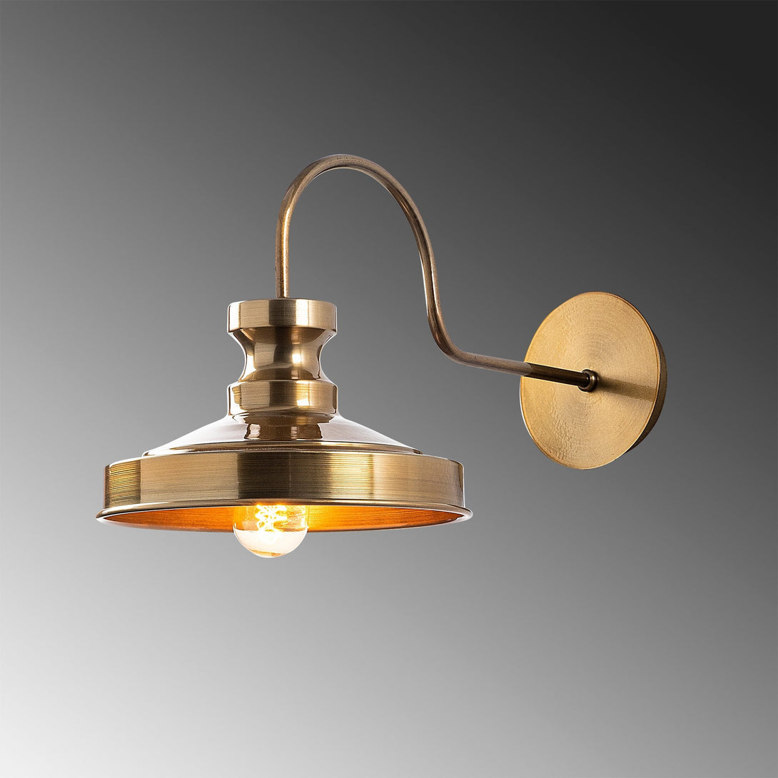 Fali lámpa 42 cm, matt arany | BERCESTE-Vashome.sk