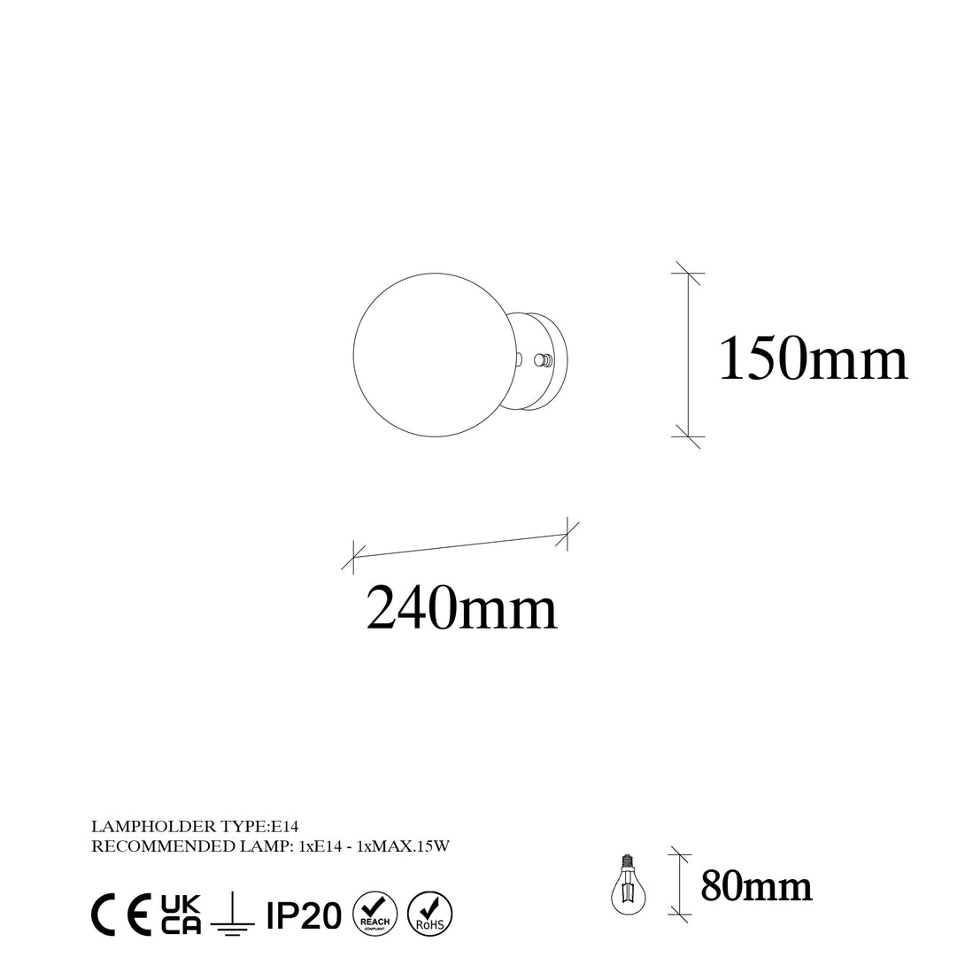 Nástenná lampa, Atmaca - 10240-Vashome.sk