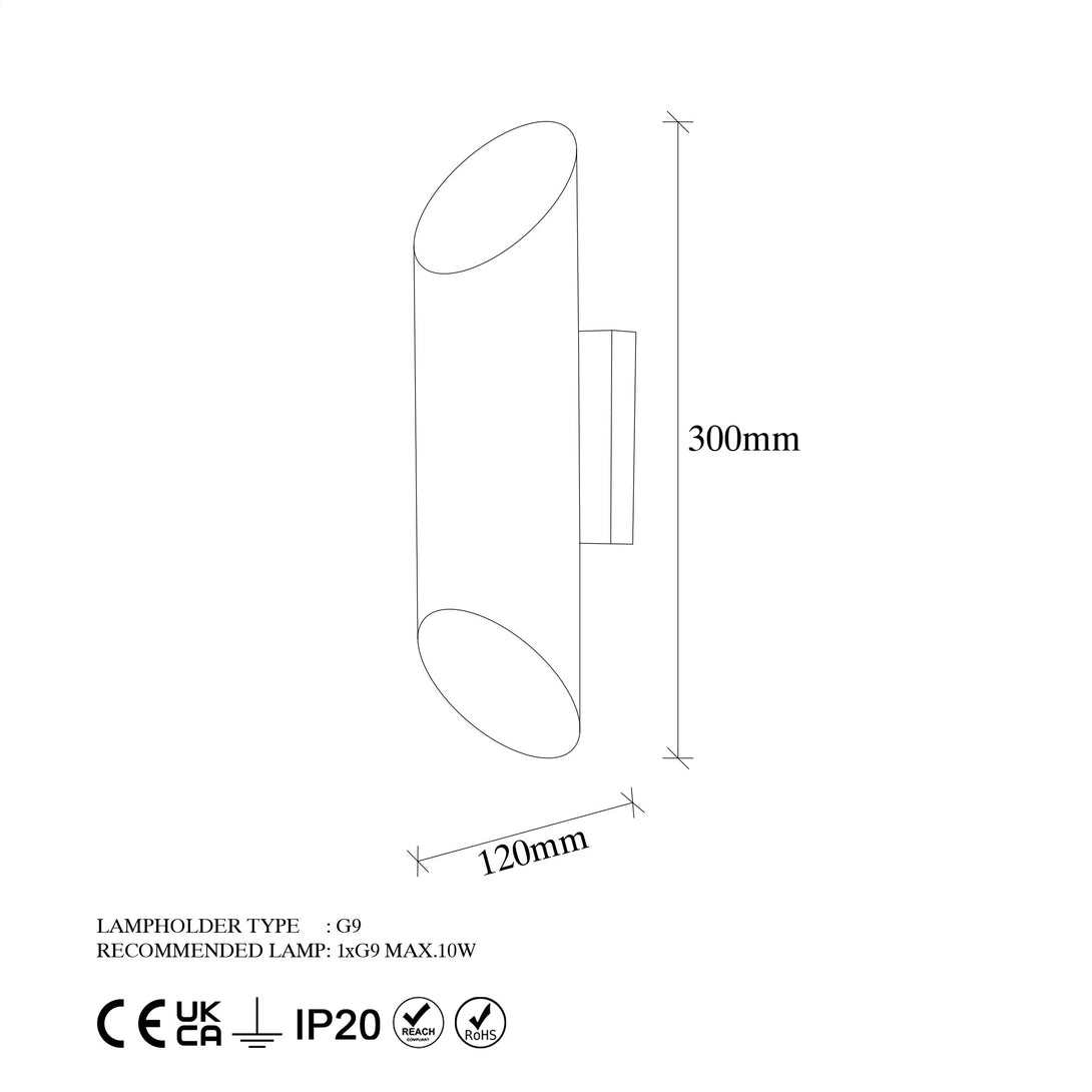 Nástenná lampa, Cut - 11815-Vashome.sk