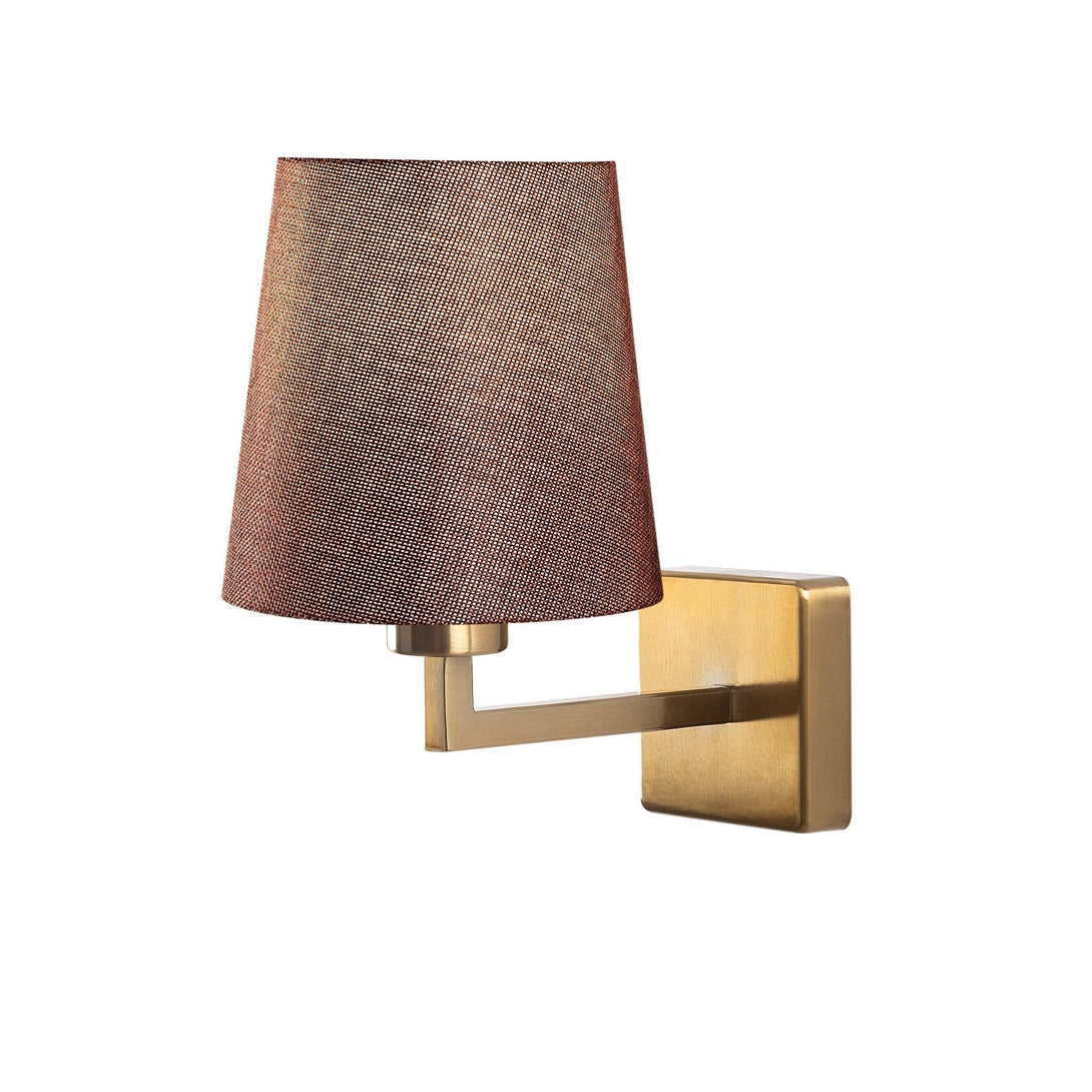Fali lámpa, textil búrával, arany/barna | Profil-Vashome.sk