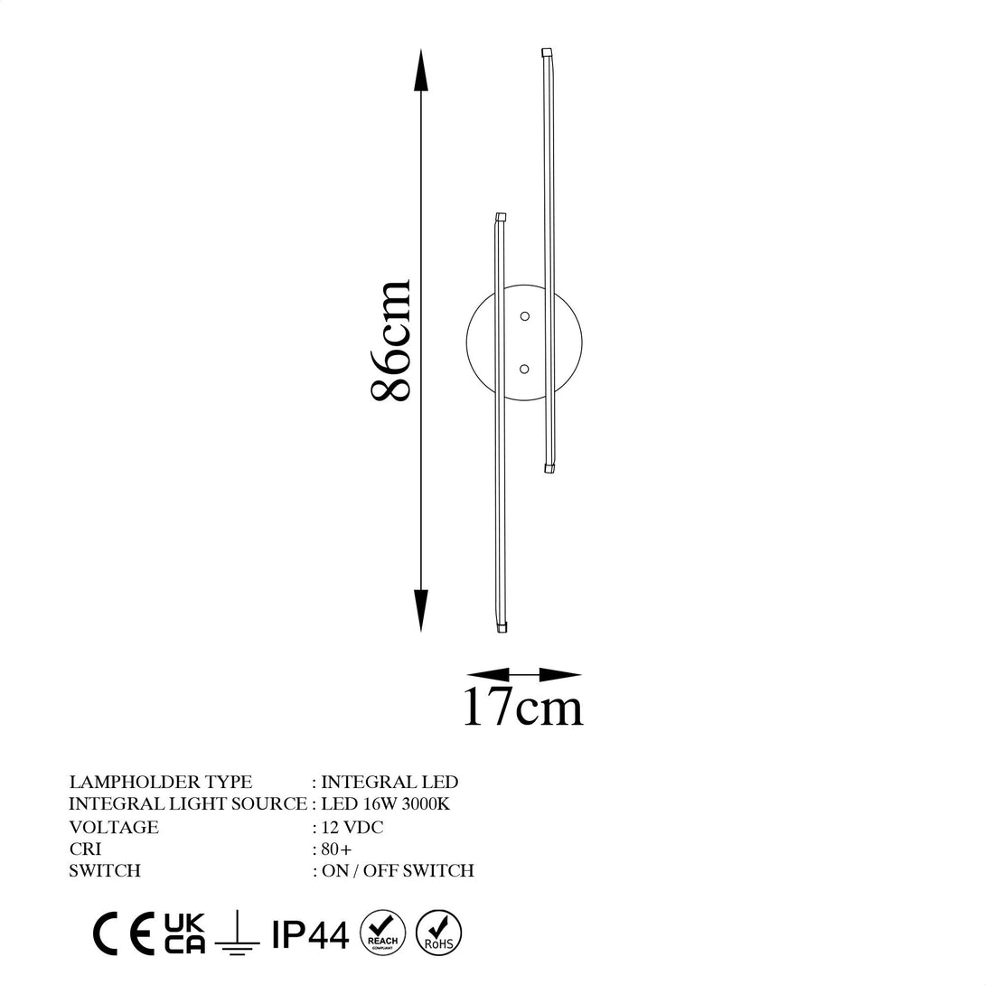 Nástenná lampa, Umut - 13299-Vashome.sk