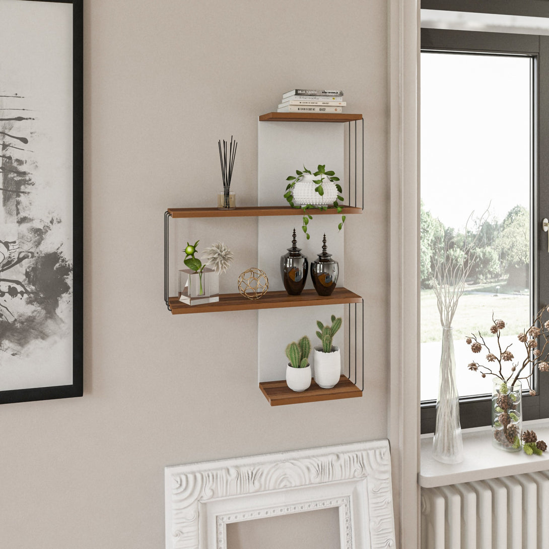 Fali polc Cambel - Walnut-Vashome.sk