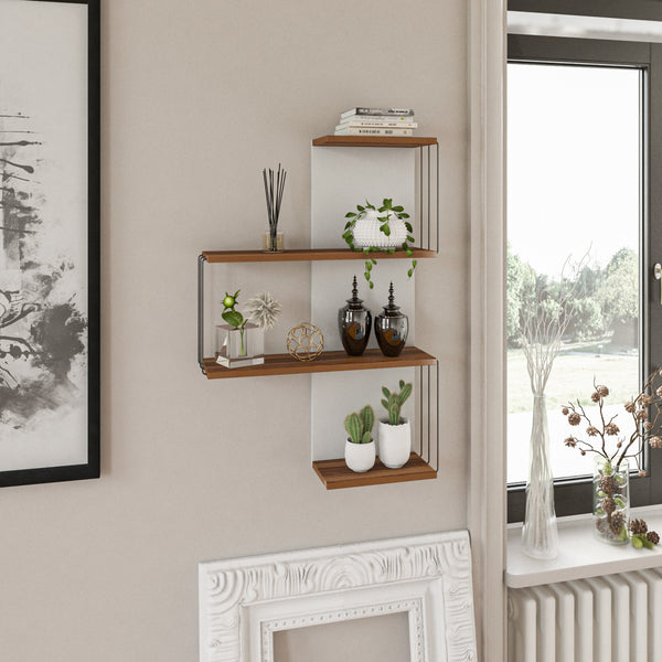 Fali polc Cambel - Walnut-Vashome.sk