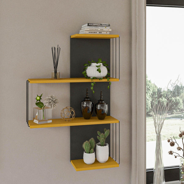 Fali polc Cambel - Yellow-Vashome.sk