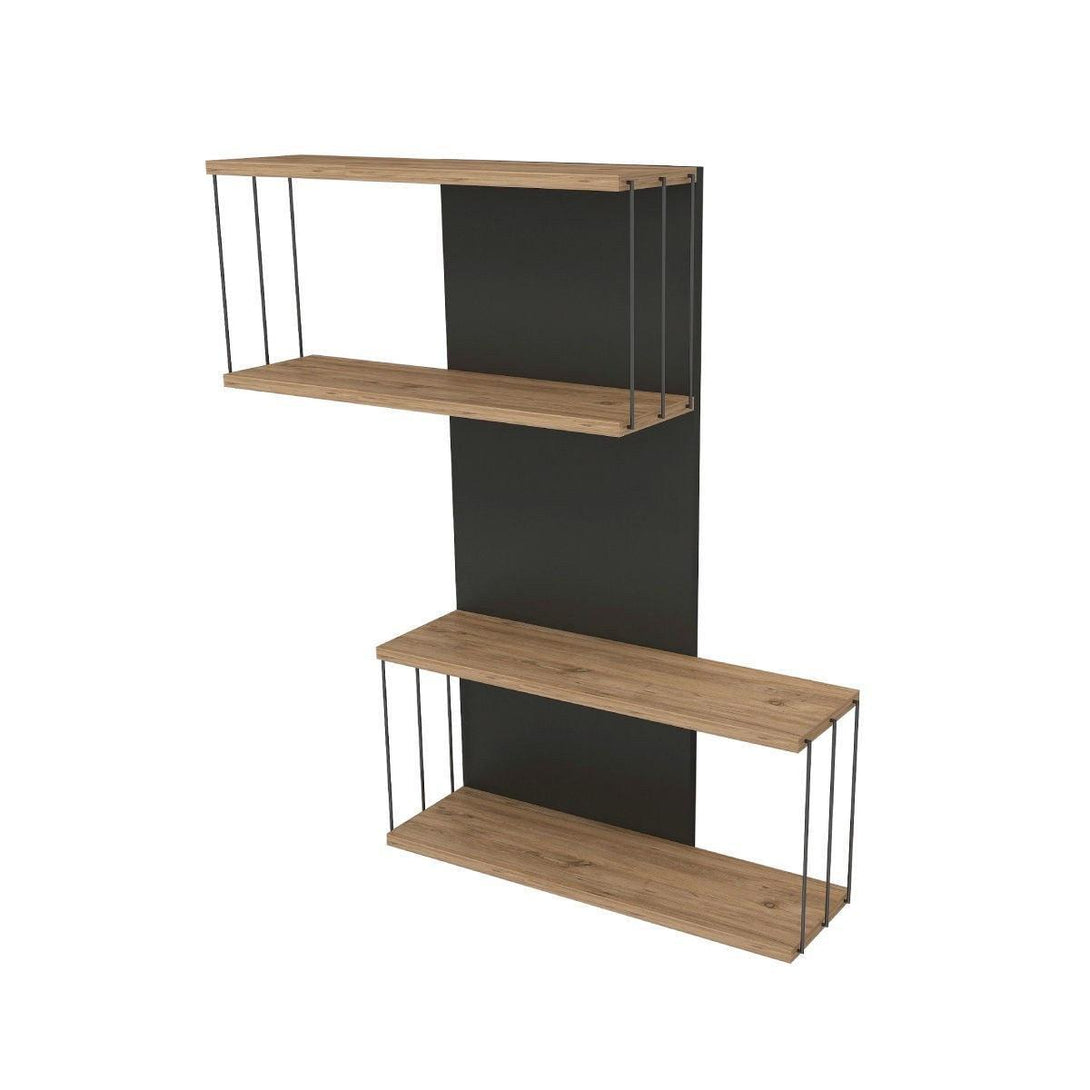 Fali polc Destan - Anthracite, Pine-Vashome.sk