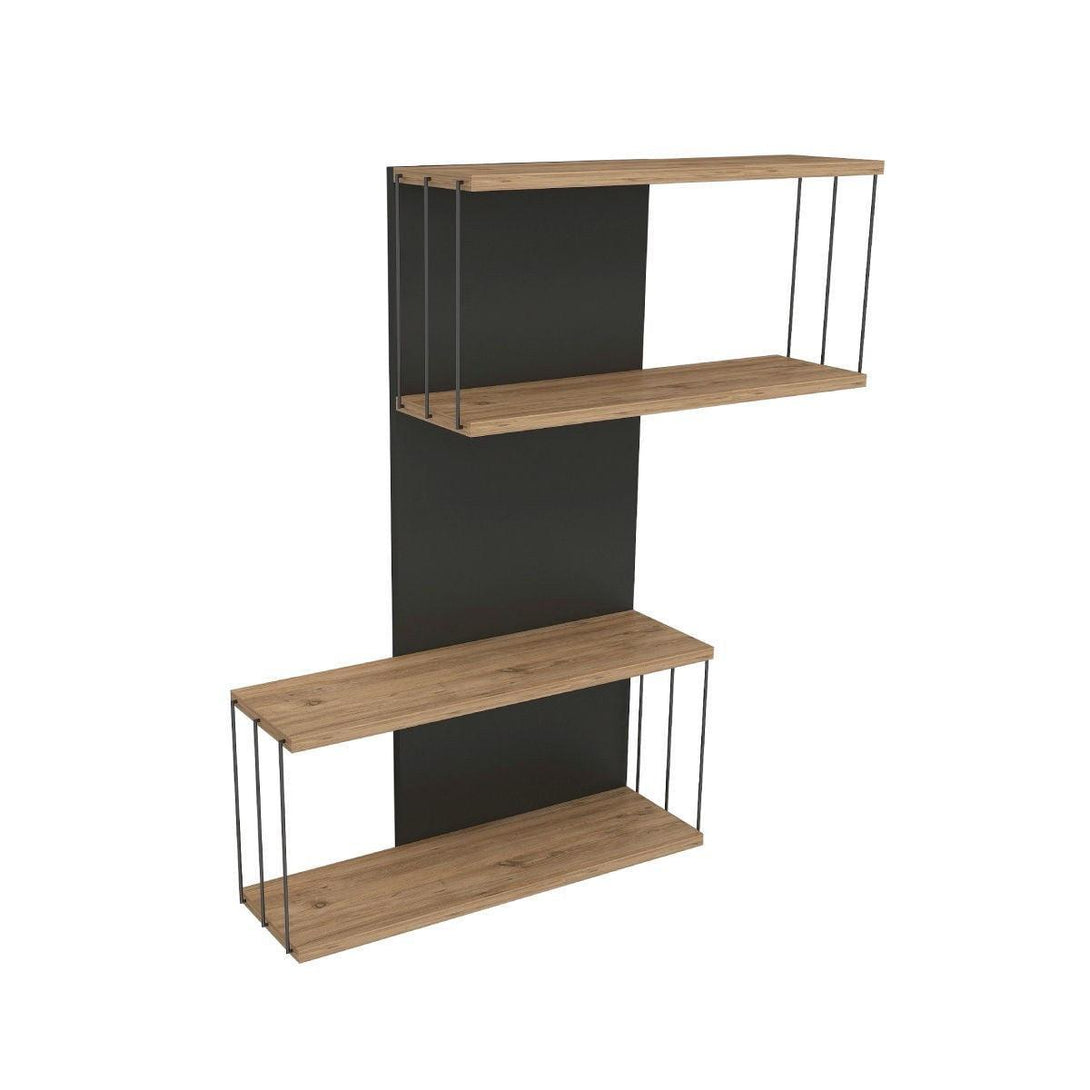 Fali polc Destan - Anthracite, Pine-Vashome.sk