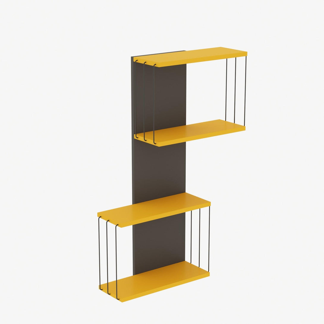 Fali polc Destan - Yellow-Vashome.sk