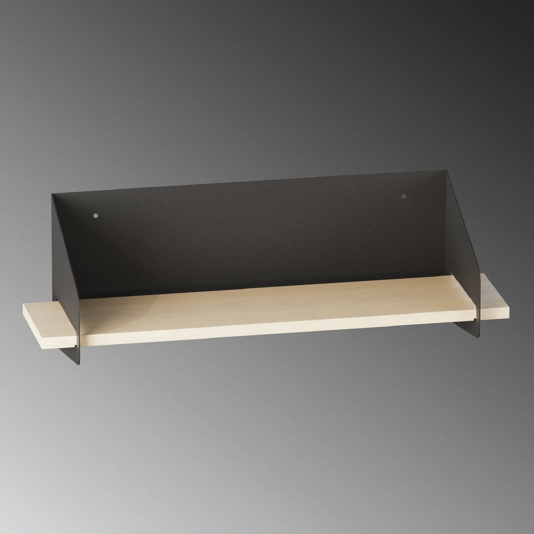 Fali polc Long Arm - Black-Vashome.sk