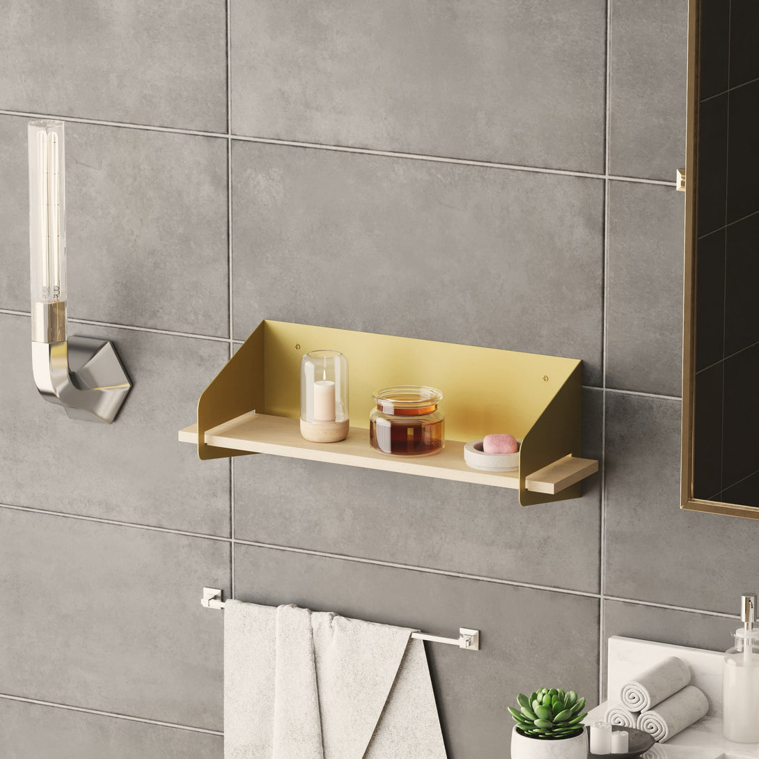 Fali polc Long Arm - Gold-Vashome.sk
