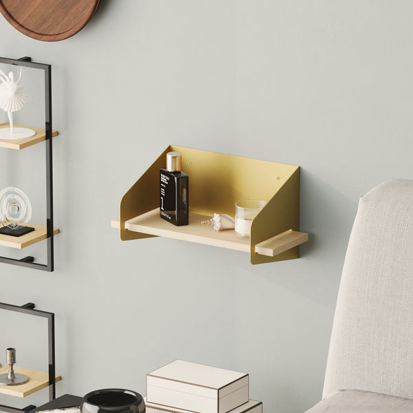 Fali polc Medıum Arm - Gold-Vashome.sk