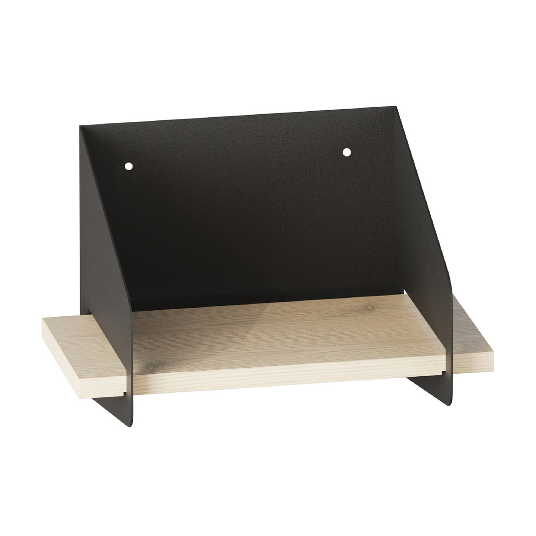 Fali polc Short Arm - Black-Vashome.sk