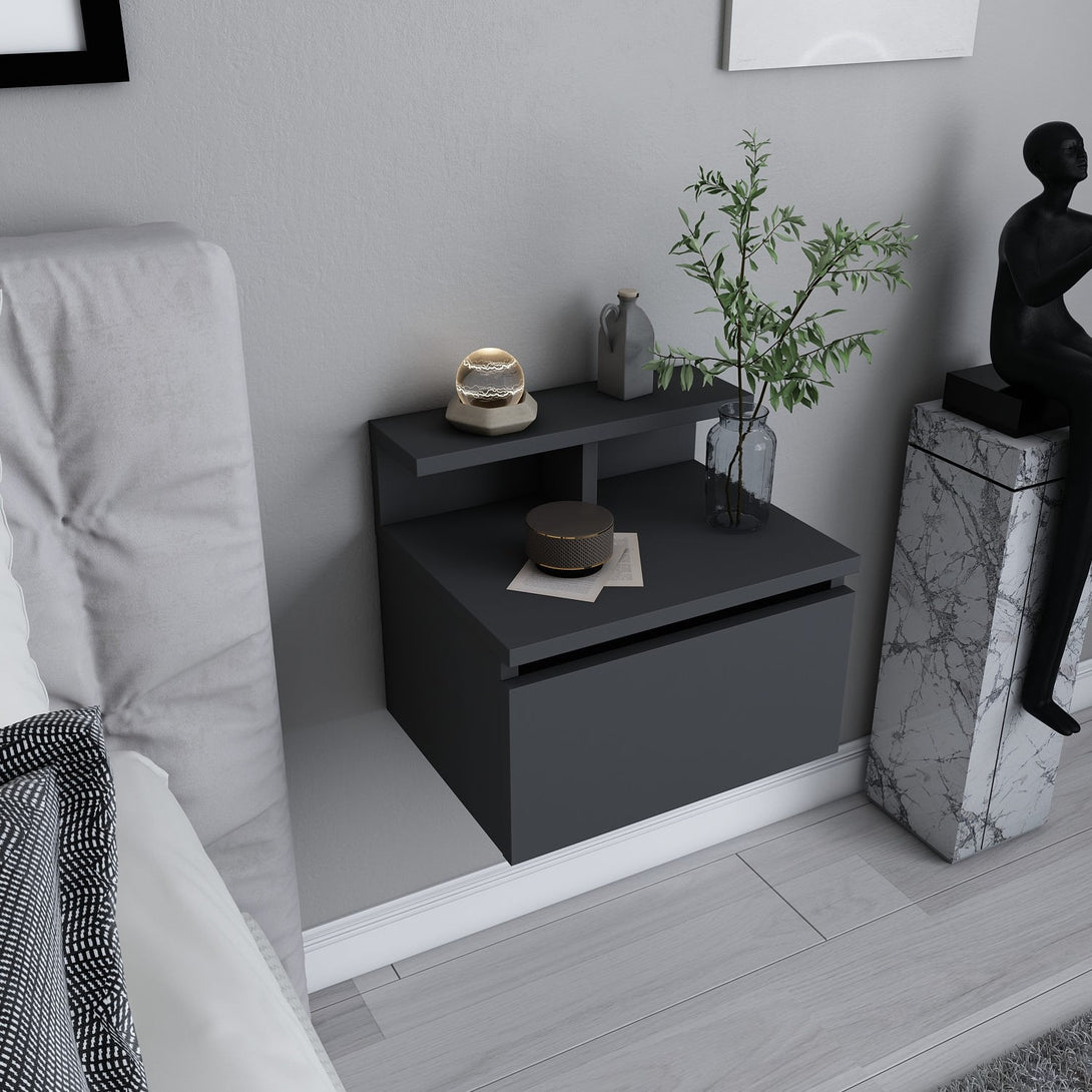 Nočný stôl Alice - Anthracite-Vashome.sk