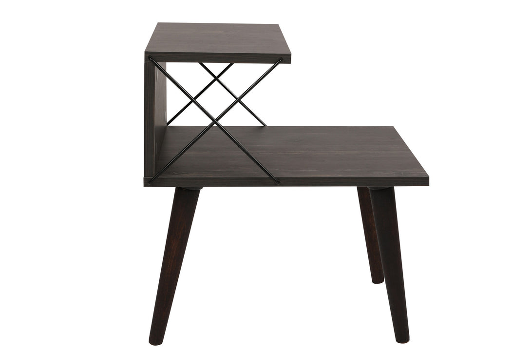 Nočný stôl Cross - Dark Brown-Vashome.sk