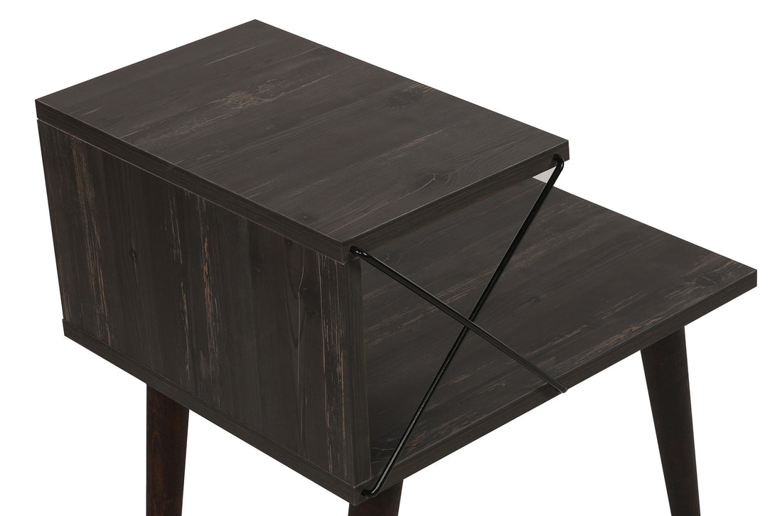 Nočný stôl Cross - Dark Brown-Vashome.sk