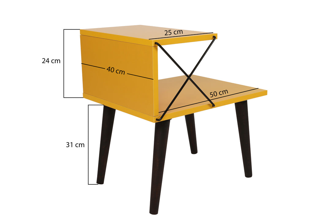 Nočný stôl Cross - Yellow-Vashome.sk