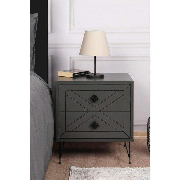 Nočný stôl Luna - Anthracite-Vashome.sk