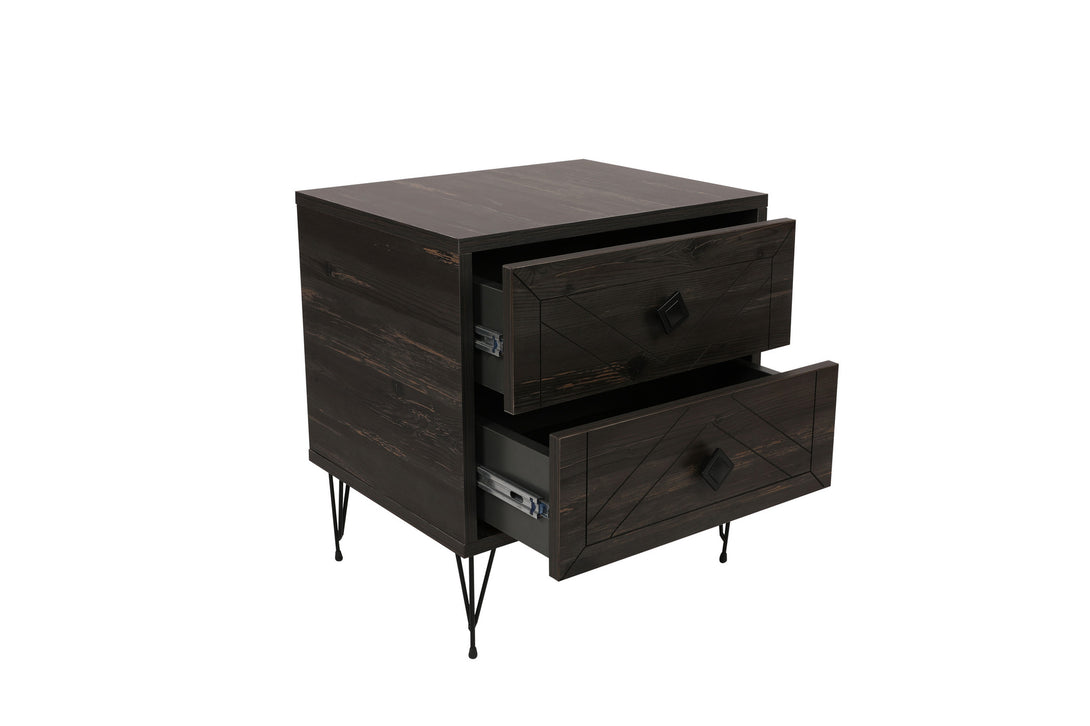 Nočný stôl Luna - Dark Brown-Vashome.sk