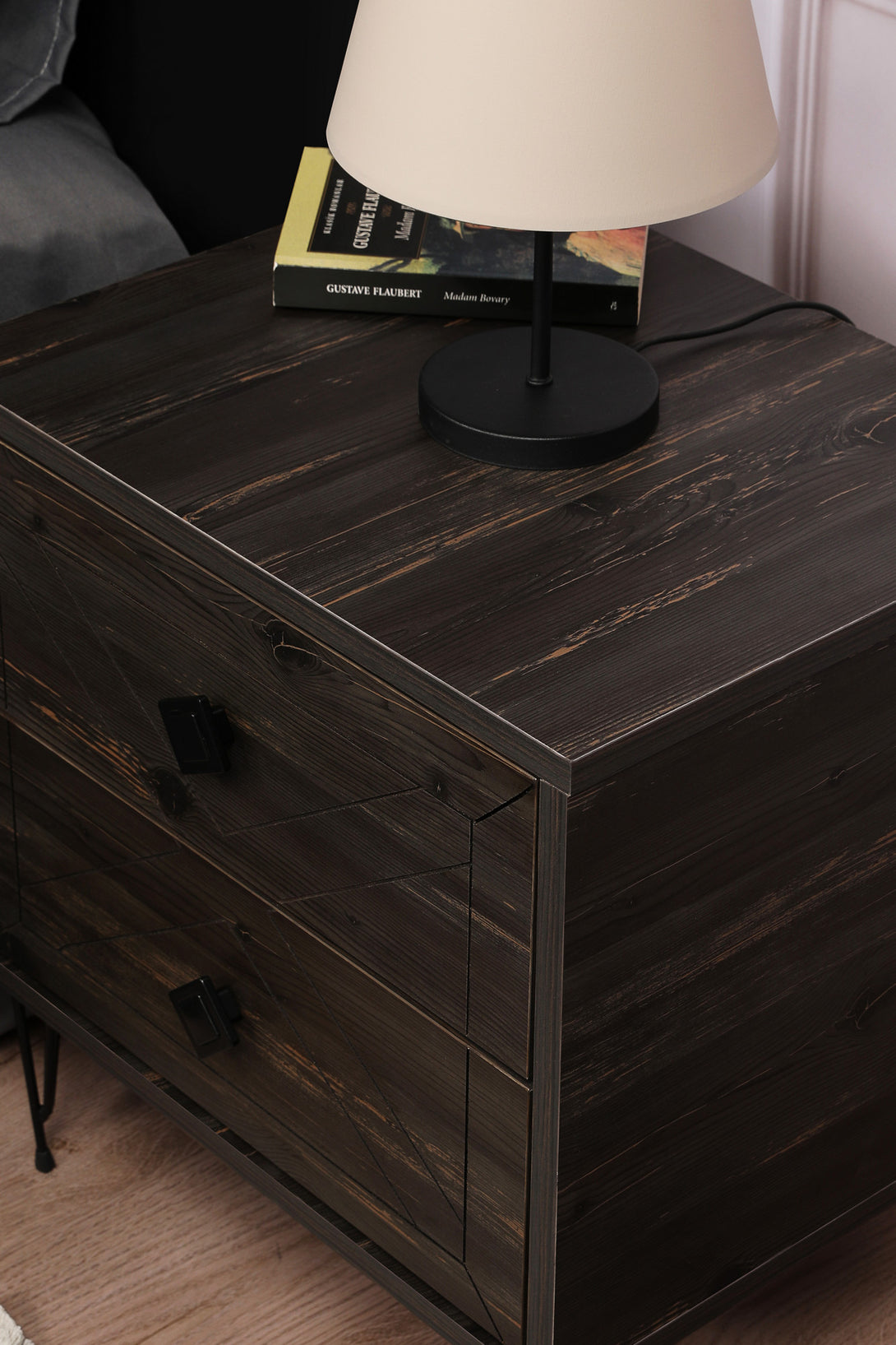 Nočný stôl Luna - Dark Brown-Vashome.sk