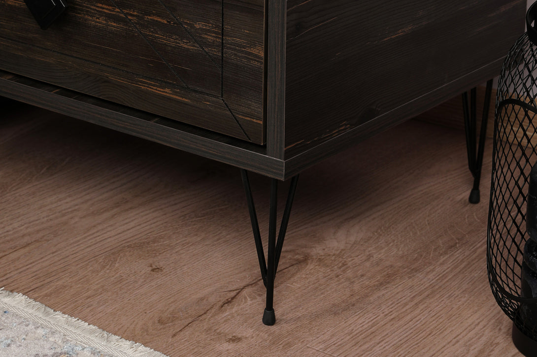 Nočný stôl Luna - Dark Brown-Vashome.sk