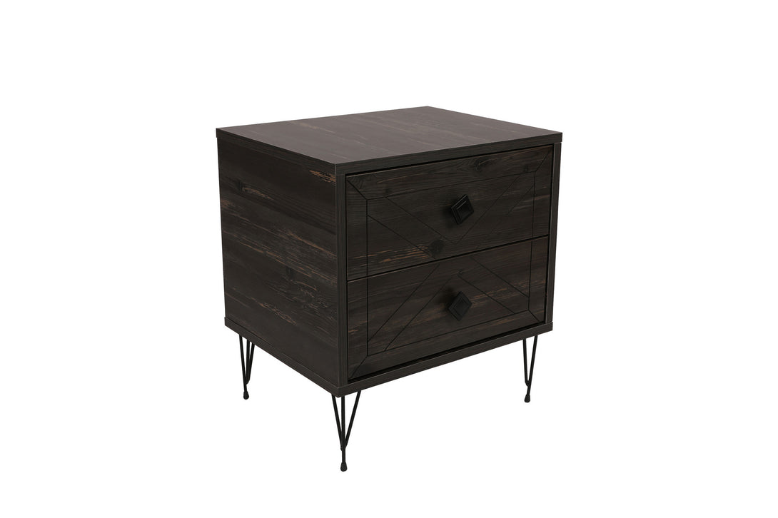 Nočný stôl Luna - Dark Brown-Vashome.sk