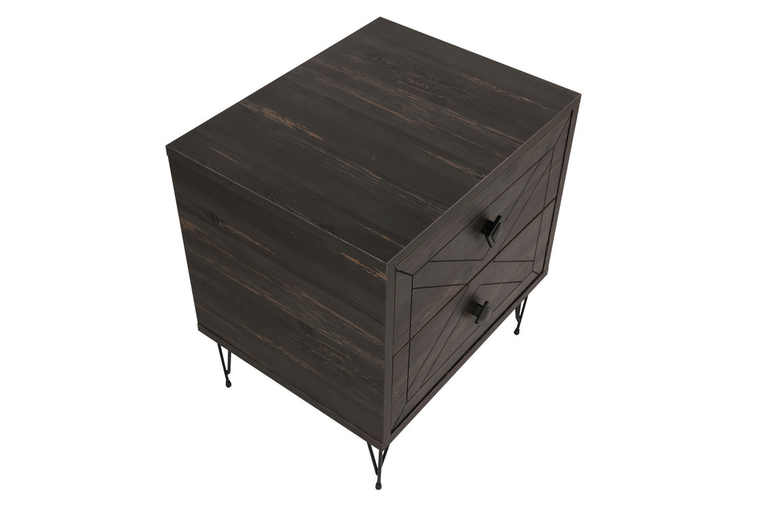 Nočný stôl Luna - Dark Brown-Vashome.sk