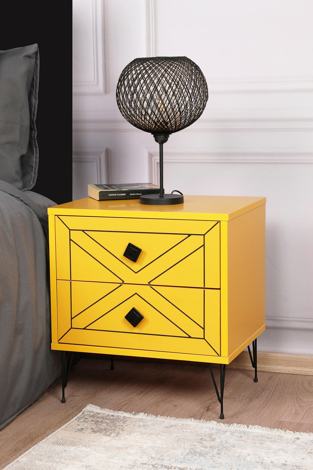 Nočný stôl Luna - Yellow-Vashome.sk