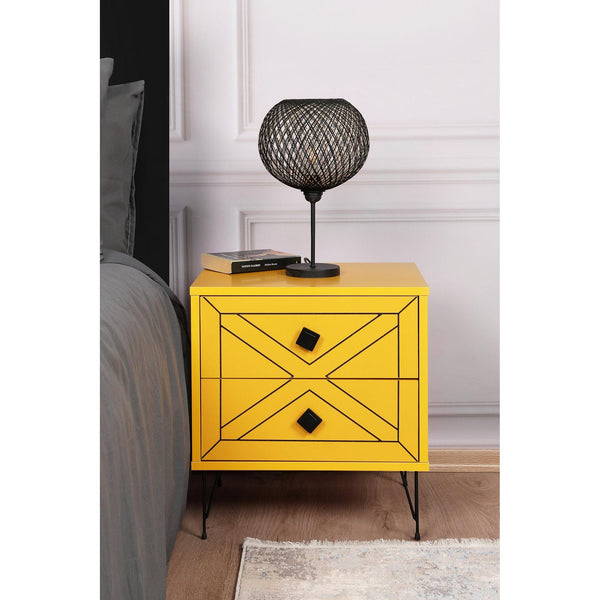 Nočný stôl Luna - Yellow-Vashome.sk