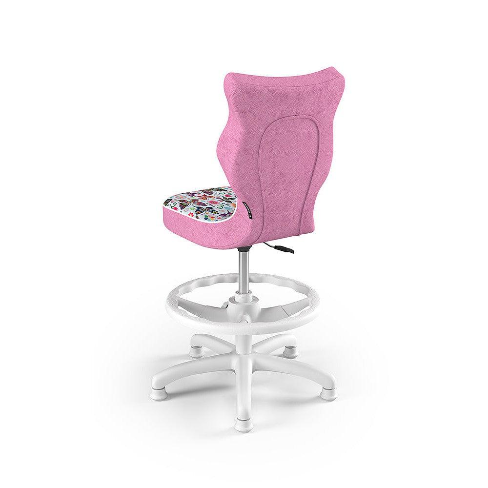 PETIT Detská otočná stolička s podnožkou, pre deti s výškou 119-142 cm, so vzorom motýľa | Entelo-Vashome.sk