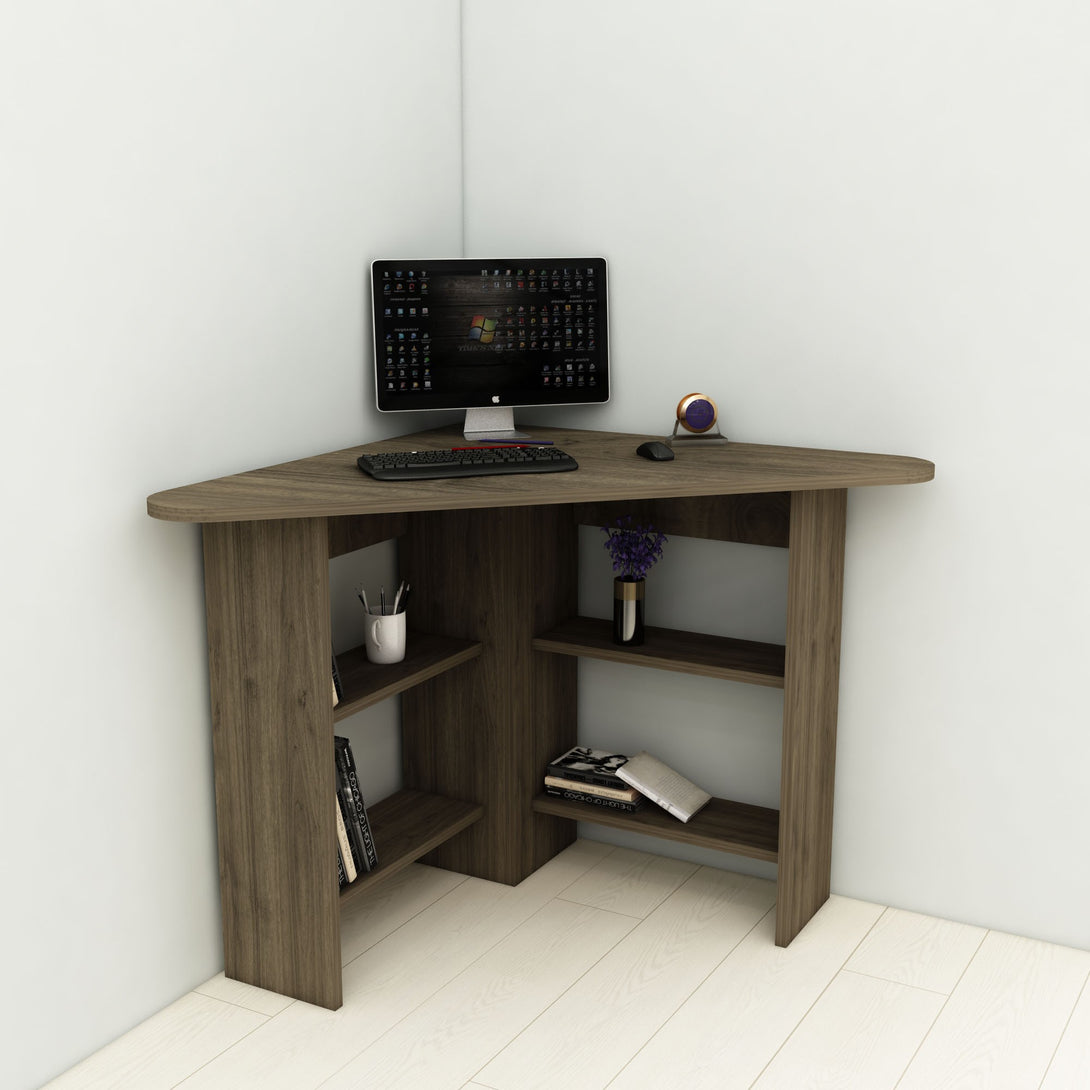 Íróasztal Corner - Walnut-Vashome.sk