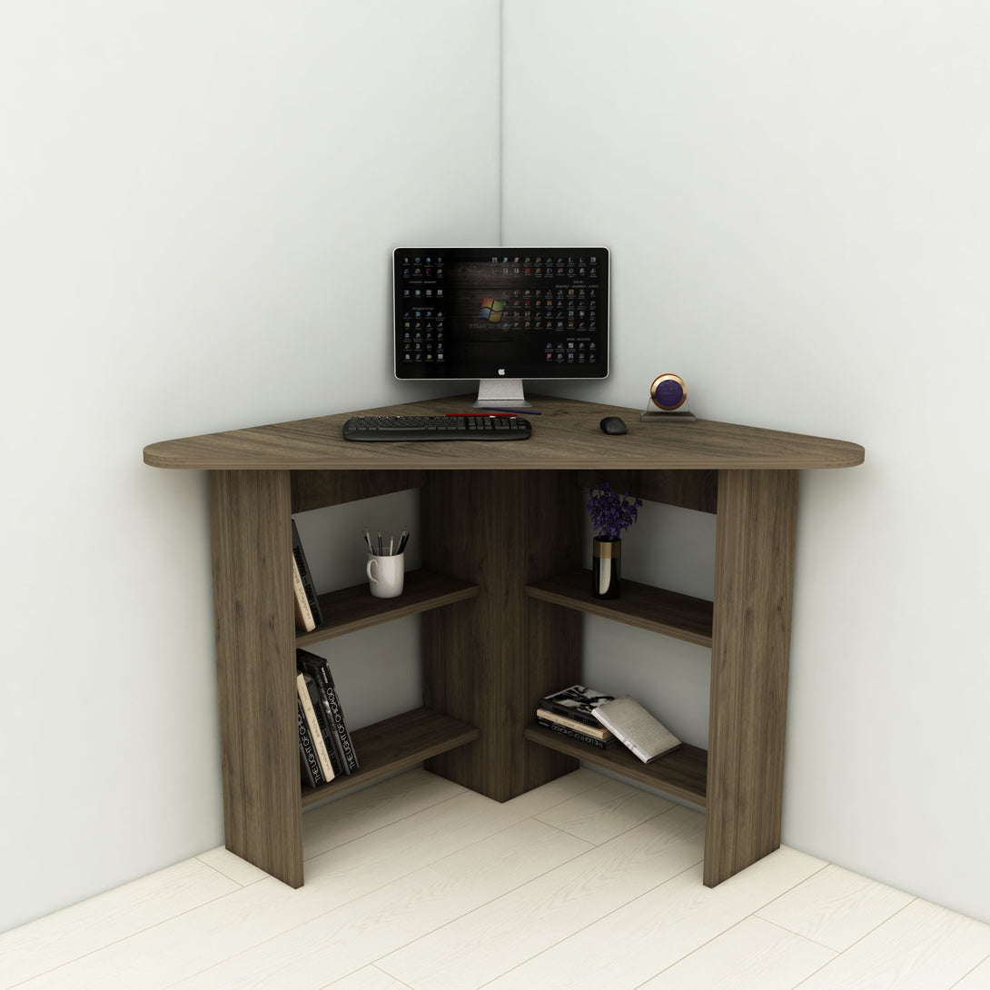 Íróasztal Corner - Walnut-Vashome.sk