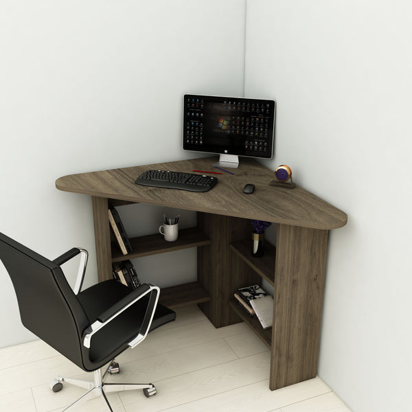Íróasztal Corner - Walnut-Vashome.sk
