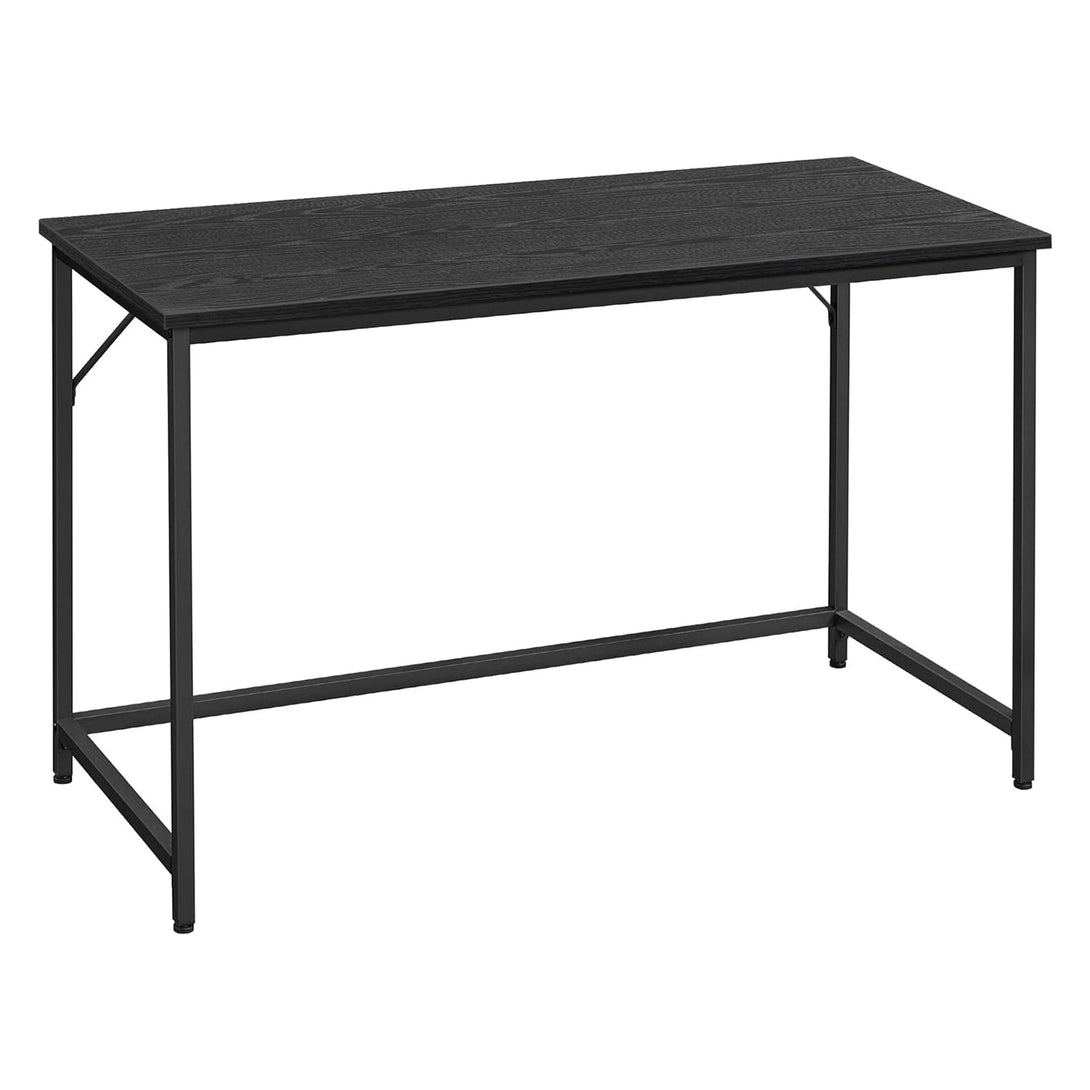 Písací stôl, kancelársky stôl, kovový rám, čierna farba | VASAGLE-Vashome.sk