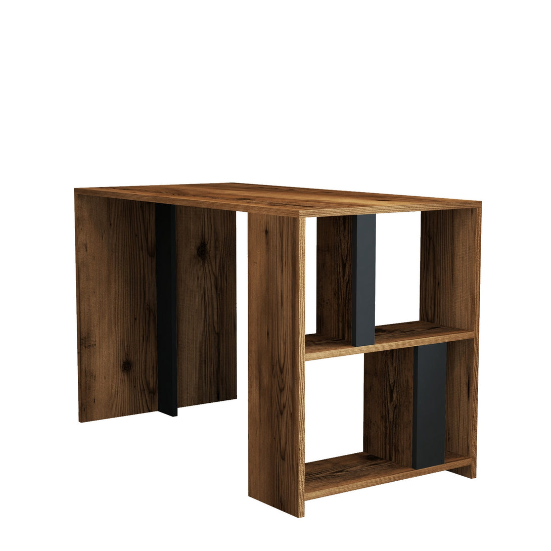 Íróasztal Lima - Walnut, Anthracite-Vashome.sk