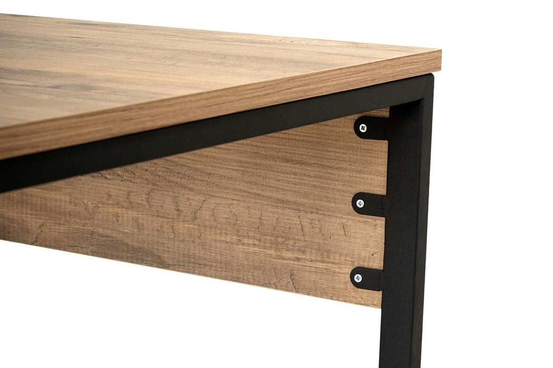 Íróasztal Twin Study Desk - Atlantic Pine, Black-Vashome.sk