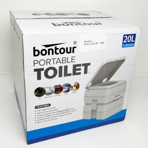 BONTOUR Prenosná kempingová toaleta, 15 + 20 l-Vashome.sk