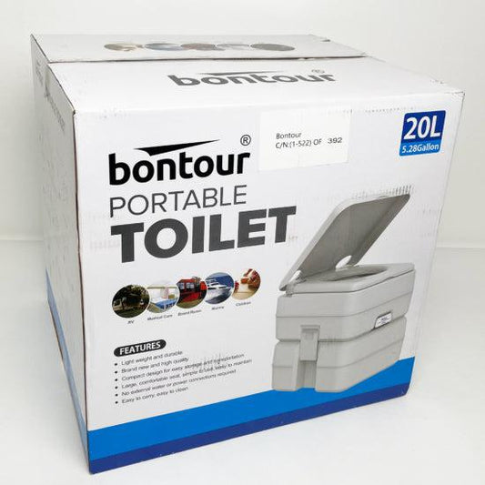 BONTOUR Prenosná kempingová toaleta, 15 + 20 l-Vashome.sk